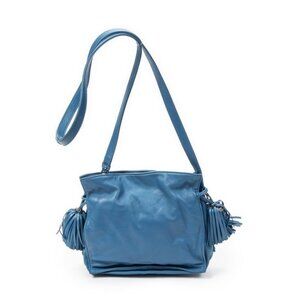 Loewe Small Tassel Flamenco Tea Luka Lambskin Leather Shoulder Bag